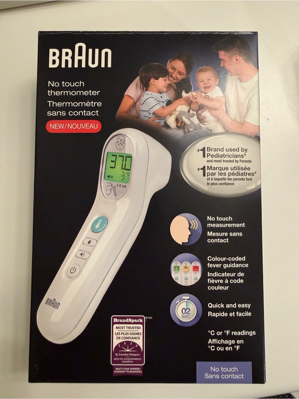 Braun No-Touch Thermometer — White